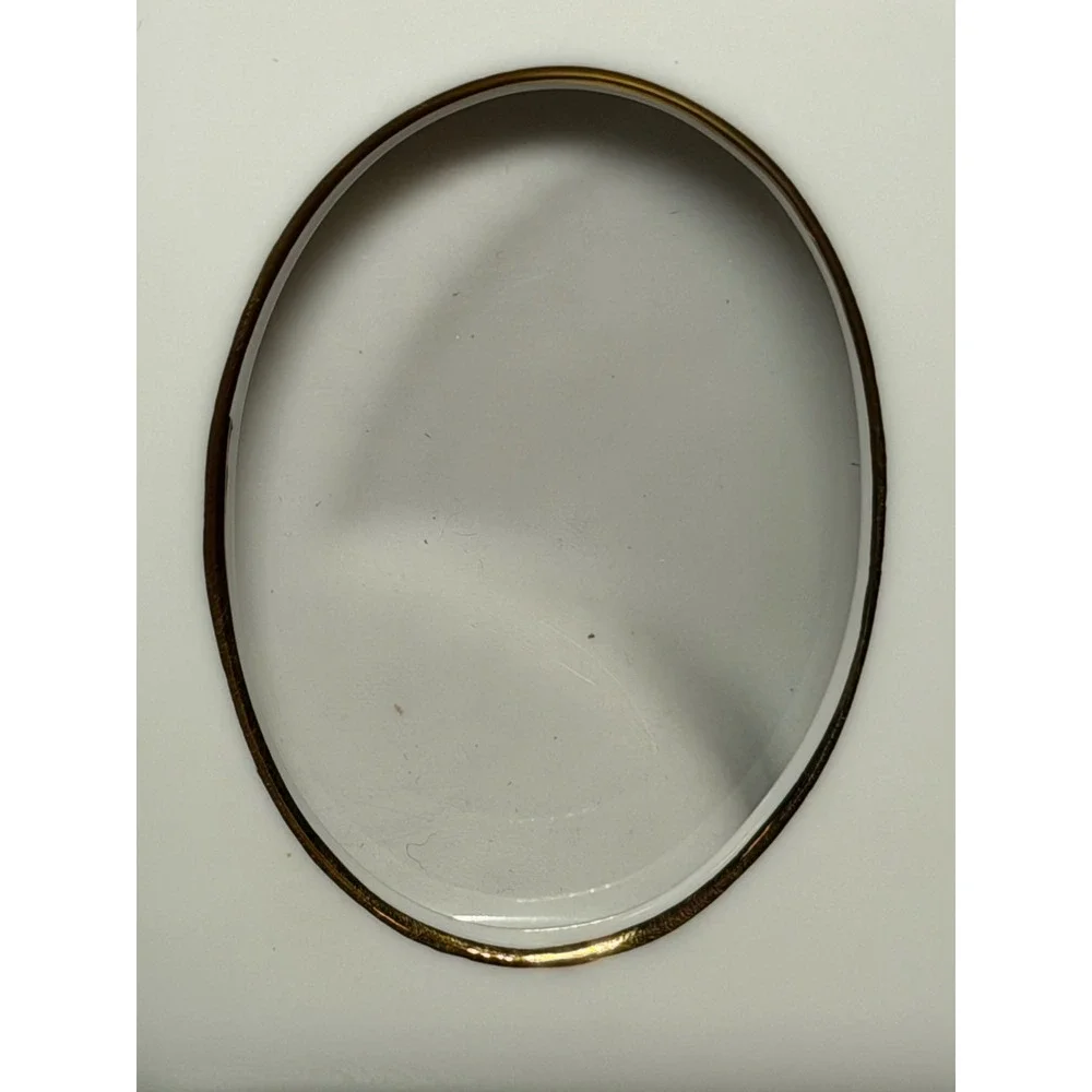 Vintage Japanese Art of Chokin Porcelain Picture Frame Calla Lily Gold Tone